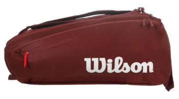 Preview: Wilson Defyer V1 9er Schlägertasche - weinrot